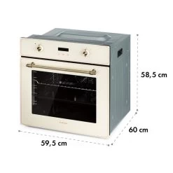 Elizabeth Einbaubackofen Retro 2200W 70L 50 - 250 °C Timer Display 18 Elizabeth Einbaubackofen Retro 2200W 70L 50 - 250 °C Timer Display -Klarstein 10034881 yy 0009 logo Klarstein Elizabeth Einbaubackofen creme