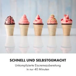 Sweet Sundae Eiscrememaschine Kompressor 1,5l Edelstahl Weiß -Klarstein 10034912 de 0002 logo