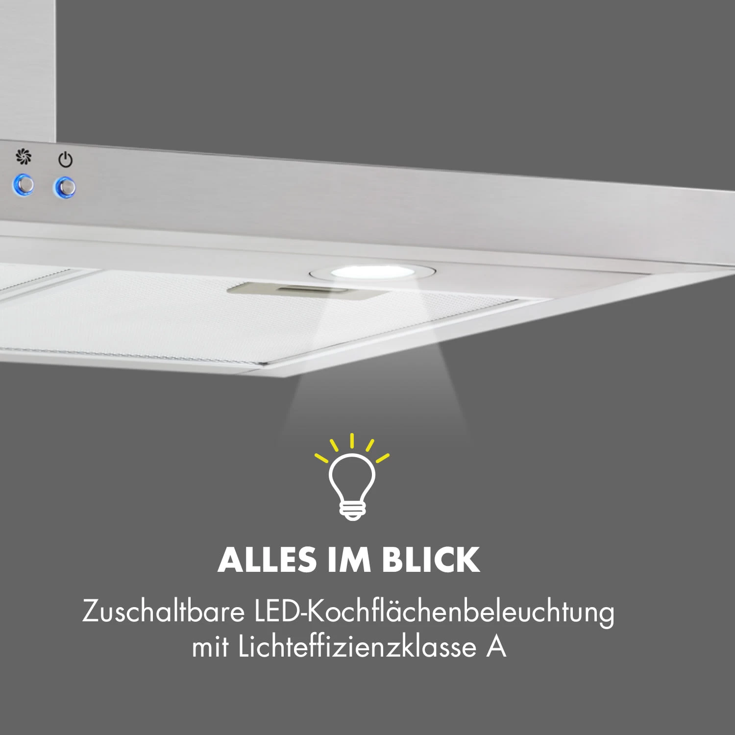 Limelight Dunstabzugshaube 90cm Wandhaube 600m³/h Edelstahl 9 Limelight Dunstabzugshaube 90cm Wandhaube 600m³/h Edelstahl – Bild 7