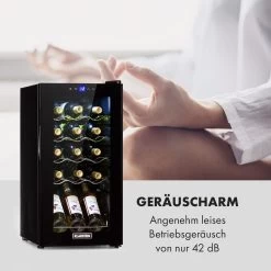 Shiraz 15 Slim Uno Weinkühlschrank 44l Touch-Bedienfeld 5-18°C 20 Shiraz 15 Slim Uno Weinkühlschrank 44l Touch-Bedienfeld 5-18°C -Klarstein 10035025 de 0009 logo