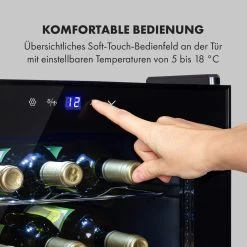 Shiraz 20 Uno Weinkühlschrank 53l 20Fl Touch-Bedienfeld 5-18°C -Klarstein 10035027 de 0004 logo
