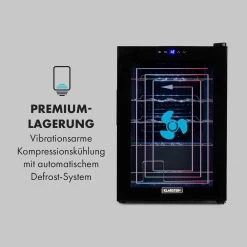 Shiraz 20 Uno Weinkühlschrank 53l 20Fl Touch-Bedienfeld 5-18°C -Klarstein 10035027 de 0005 logo