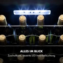 Shiraz 20 Uno Weinkühlschrank 53l 20Fl Touch-Bedienfeld 5-18°C -Klarstein 10035027 de 0006 logo