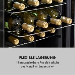 Shiraz 20 Uno Weinkühlschrank 53l 20Fl Touch-Bedienfeld 5-18°C -Klarstein 10035027 de 0008 logo