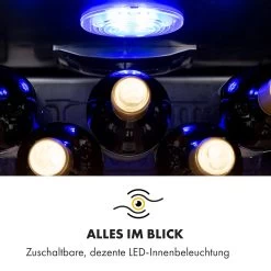 Vinamour 48 Uno Weinkühlschrank 128l 48Fl 3 Einschübe 4-18°C -Klarstein 10035066 de 0008 logo