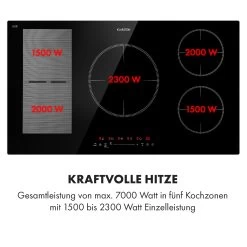 Delicatessa 90 Hybrid Einbaukochfeld Induktion 5 Zonen 7400W 16 Delicatessa 90 Hybrid Einbaukochfeld Induktion 5 Zonen 7400W -Klarstein 10035181 de 0004 logo