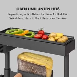 Appenzell XL Raclette Mit Grill 600 W Thermostat 2 Käseträger -Klarstein 10035218 de 0004 logo