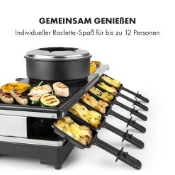Fonduelette XL 3-in-1 Raclettegrill Fondue Naturstein 1650W 12 Pers -Klarstein 10035220 de 0005 logo