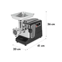 Kraftprotz Elektrischer Fleischwolf 700 W Kupfermotor Hack Wurst Kebbe Edelstahl -Klarstein 10035233 yy 0008 logo Klarstein Kraftprotz elektrischer Fleischwolf