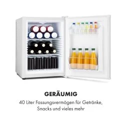 Klarstein Happy Hour Minibar 40L 5-15°C 23 DB LED-Licht -Klarstein 10035245 de 0004 logo