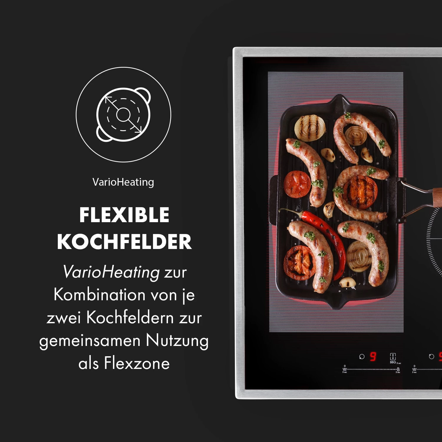 Delicatessa 77 Hybrid Prime Einbaukochfeld Induktion 4 Zonen 7000W 5 Delicatessa 77 Hybrid Prime Einbaukochfeld Induktion 4 Zonen 7000W – Bild 3