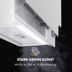 Amelia Dunstabzugshaube 123W 60x47x23,5cm LED-Licht Touch Glas -Klarstein 10035282 de 0005 logo