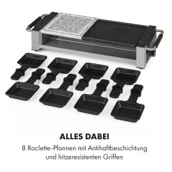 Bistecca Raclette 1200W Metall / Stein 8 Personen Kontroll-LED 15 Bistecca Raclette 1200W Metall / Stein 8 Personen Kontroll-LED -Klarstein 10035293 de 0006 logo