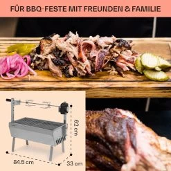 Sauenland Mini Rotisserie-Grill Drehspieß 4W 12kg Max. Edelstahl 14 Sauenland Mini Rotisserie-Grill Drehspieß 4W 12kg Max. Edelstahl -Klarstein 10035371 de 0006 usp