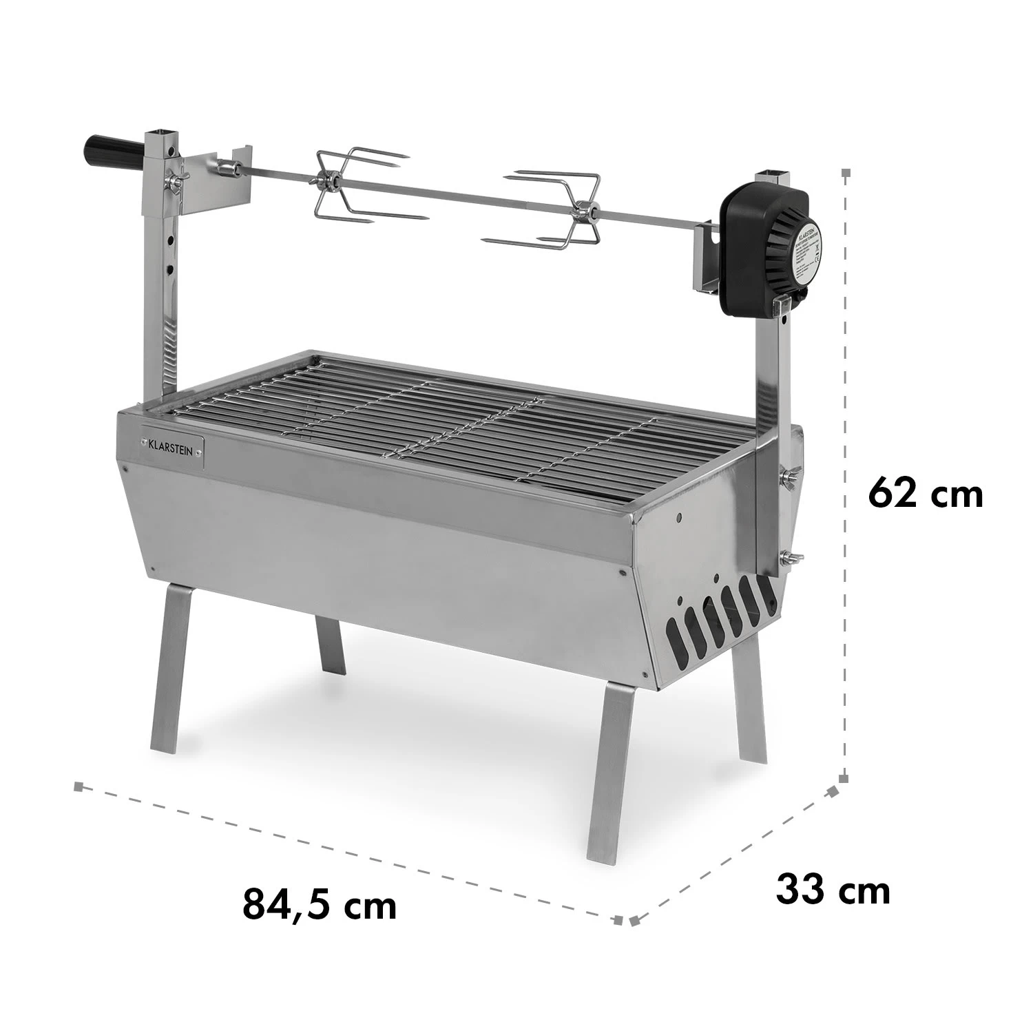 Sauenland Mini Rotisserie-Grill Drehspieß 4W 12kg Max. Edelstahl 9 Sauenland Mini Rotisserie-Grill Drehspieß 4W 12kg Max. Edelstahl – Bild 7