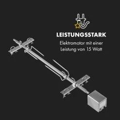 Sauenland Pro XL Spanferkelgrill Drehspieß 15W 4 Rollen Edelstahl 15 Sauenland Pro XL Spanferkelgrill Drehspieß 15W 4 Rollen Edelstahl -Klarstein 10035373 de 0005 logo