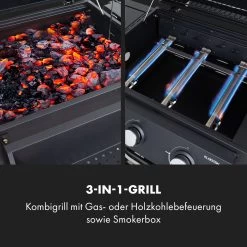 Kingsville Smoker Kombigrill Gas Kohle Smoker 13,5kW 3+1 Brenner -Klarstein 10035409 de 0003 logo