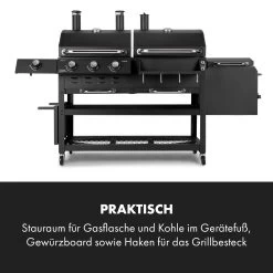 Kingsville Smoker Kombigrill Gas Kohle Smoker 13,5kW 3+1 Brenner -Klarstein 10035409 de 0006 logo