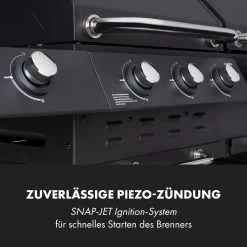 Kingsville Smoker Kombigrill Gas Kohle Smoker 13,5kW 3+1 Brenner -Klarstein 10035409 de 0008 logo