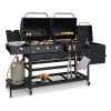 Kingsville Smoker Kombigrill Gas Kohle Smoker 13,5kW 3+1 Brenner -Klarstein 10035409 yy 0001 titel