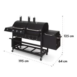 Kingsville Smoker Kombigrill Gas Kohle Smoker 13,5kW 3+1 Brenner -Klarstein 10035409 yy 0011 logo