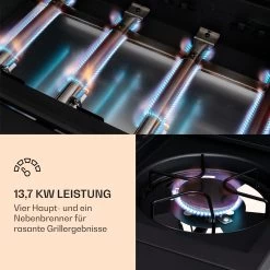 Valdosta 4.1 Gasgrill 4 X 2,8 KW + 2,5 KW Brenner Edelstahl Mobil 13 Valdosta 4.1 Gasgrill 4 X 2,8 KW + 2,5 KW Brenner Edelstahl Mobil -Klarstein 10035415 de 0004 logo