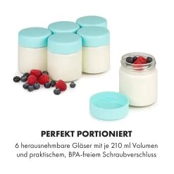 Gaia Greek Joghurt-Maker 1,26 L 6 Gläser Inkl. Sieb-Box -Klarstein 10035435 de 0003 logo