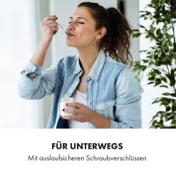 Gaia Greek Joghurt-Maker 1,26 L 6 Gläser Inkl. Sieb-Box -Klarstein 10035435 de 0004 logo