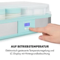 Gaia Greek Joghurt-Maker 1,26 L 6 Gläser Inkl. Sieb-Box -Klarstein 10035435 de 0007 logo