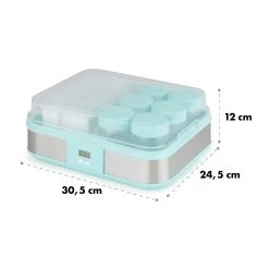 Gaia Greek Joghurt-Maker 1,26 L 6 Gläser Inkl. Sieb-Box -Klarstein 10035435 yy 0008 logo Klarstein Gaia Greek Joghurtmaker mint