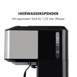 Caldetto Kaffeemaschine 1900W Heißwasserspender -Klarstein 10035476 de 0006 logo