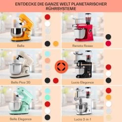 Bella Elegance Küchenmaschine 2000W 2,7PS 5,2 Ltr Edelstahl BPA-frei -Klarstein 10035520 de 0007 usp