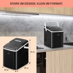 Arctic Porter Eiswürfelmaschine Bullet-Eis 12kg/24h Edelstahl -Klarstein 10035553 de 0006 usp