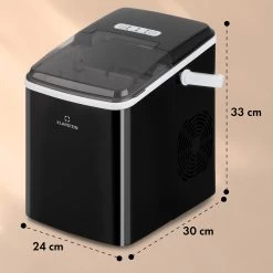 Arctic Porter Eiswürfelmaschine Bullet-Eis 12kg/24h Edelstahl -Klarstein 10035553 yy 0011 dimensions