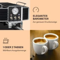 Gusto Classico Espressomaker 1350 Watt 20 Bar Druck 1,5 Liter 13 Gusto Classico Espressomaker 1350 Watt 20 Bar Druck 1,5 Liter -Klarstein 10035564 de 0004 logo