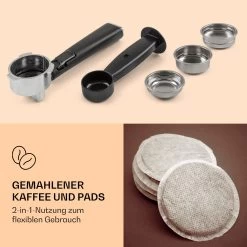 Gusto Classico Espressomaker 1350 Watt 20 Bar Druck 1,5 Liter 12 Gusto Classico Espressomaker 1350 Watt 20 Bar Druck 1,5 Liter -Klarstein 10035565 de 0003 logo