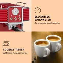 Gusto Classico Espressomaker 1350 Watt 20 Bar Druck 1,5 Liter 13 Gusto Classico Espressomaker 1350 Watt 20 Bar Druck 1,5 Liter -Klarstein 10035565 de 0004 logo