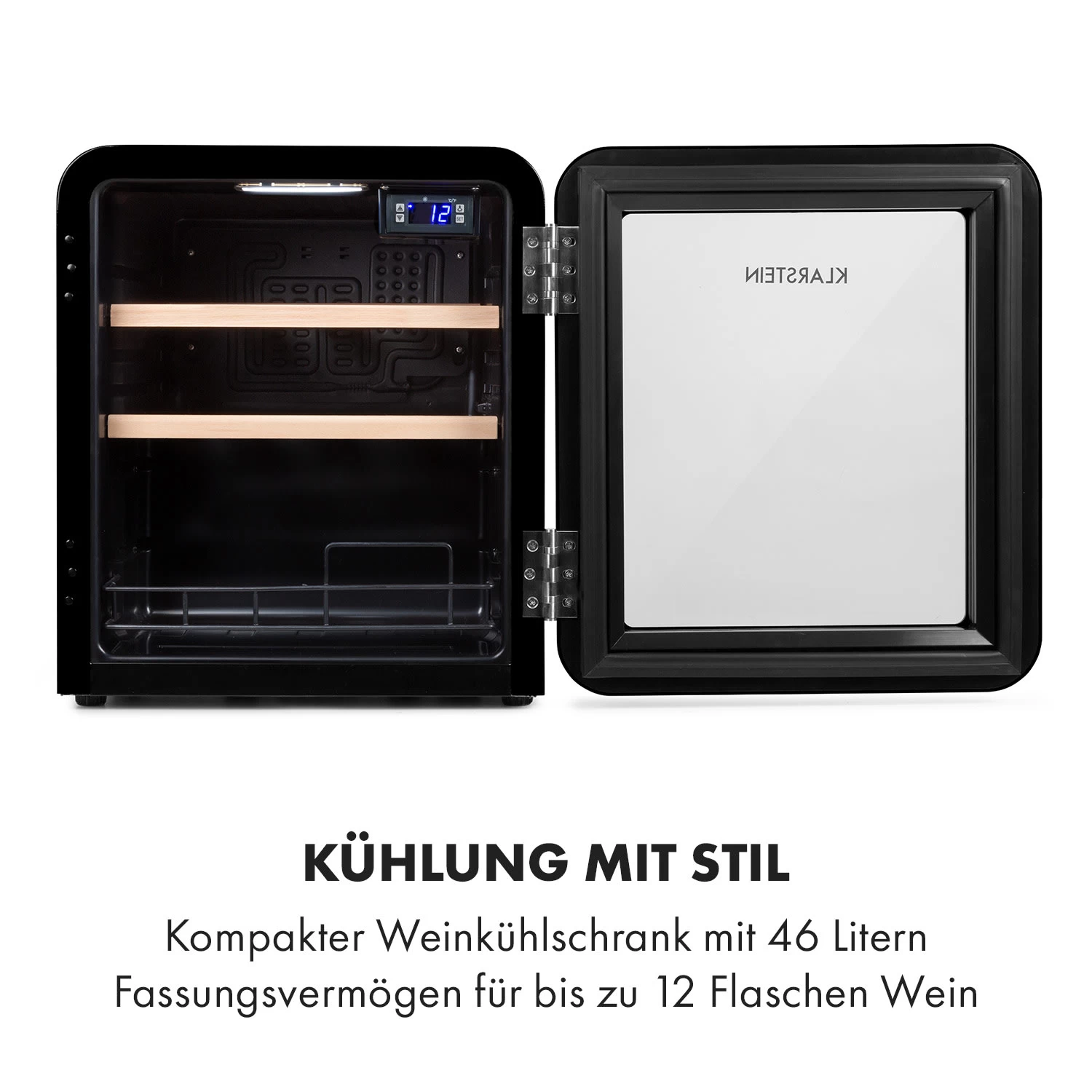 Vinetage 12 Getränkekühler Kühlschrank 48 Liter 4-22°C Retro-Design 5 Vinetage 12 Getränkekühler Kühlschrank 48 Liter 4-22°C Retro-Design – Bild 3