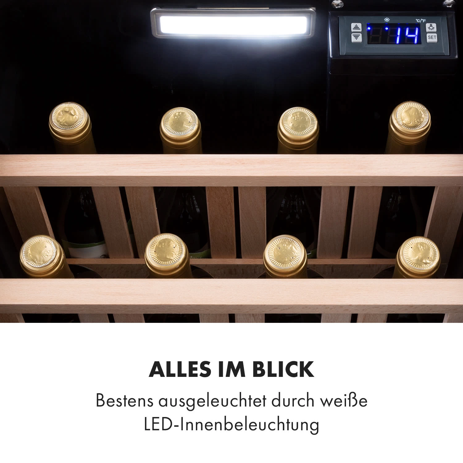 Vinetage 12 Getränkekühler Kühlschrank 48 Liter 4-22°C Retro-Design 8 Vinetage 12 Getränkekühler Kühlschrank 48 Liter 4-22°C Retro-Design – Bild 6