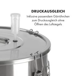 Gärkeller Pro XL Fermentierkessel 60 Liter Ablassventil 304-Edelstahl 14 Gärkeller Pro XL Fermentierkessel 60 Liter Ablassventil 304-Edelstahl -Klarstein 10035622 de 0004 logo