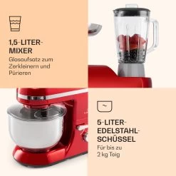 Lucia Elegance Küchenmaschine Mixer Fleischwolf 2000W BPA-frei -Klarstein 10035641 de 0006 logo