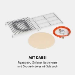 Pizzaiolo Neo Gas-Pizzaofen Inkl. Pizzastein Thermometer Edelstahl -Klarstein 10035708 de 0007 logo