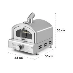 Pizzaiolo Neo Gas-Pizzaofen Inkl. Pizzastein Thermometer Edelstahl -Klarstein 10035708 yy 0010 logo Klarstein Pizzaiolo Neo Gas Pizzaofen