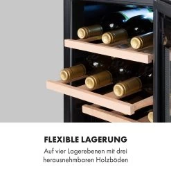 Reserva 12 Uno Weinkühlschrank 12 Flaschen 31 Liter Edelstahl -Klarstein 10035859 de 0007 logo