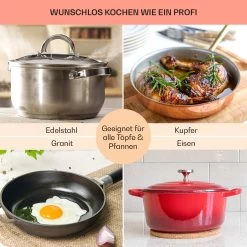 Alchemist Gaskochfeld 1 Wokbrenner Glaskeramik -Klarstein 10036335 de 0008 usp