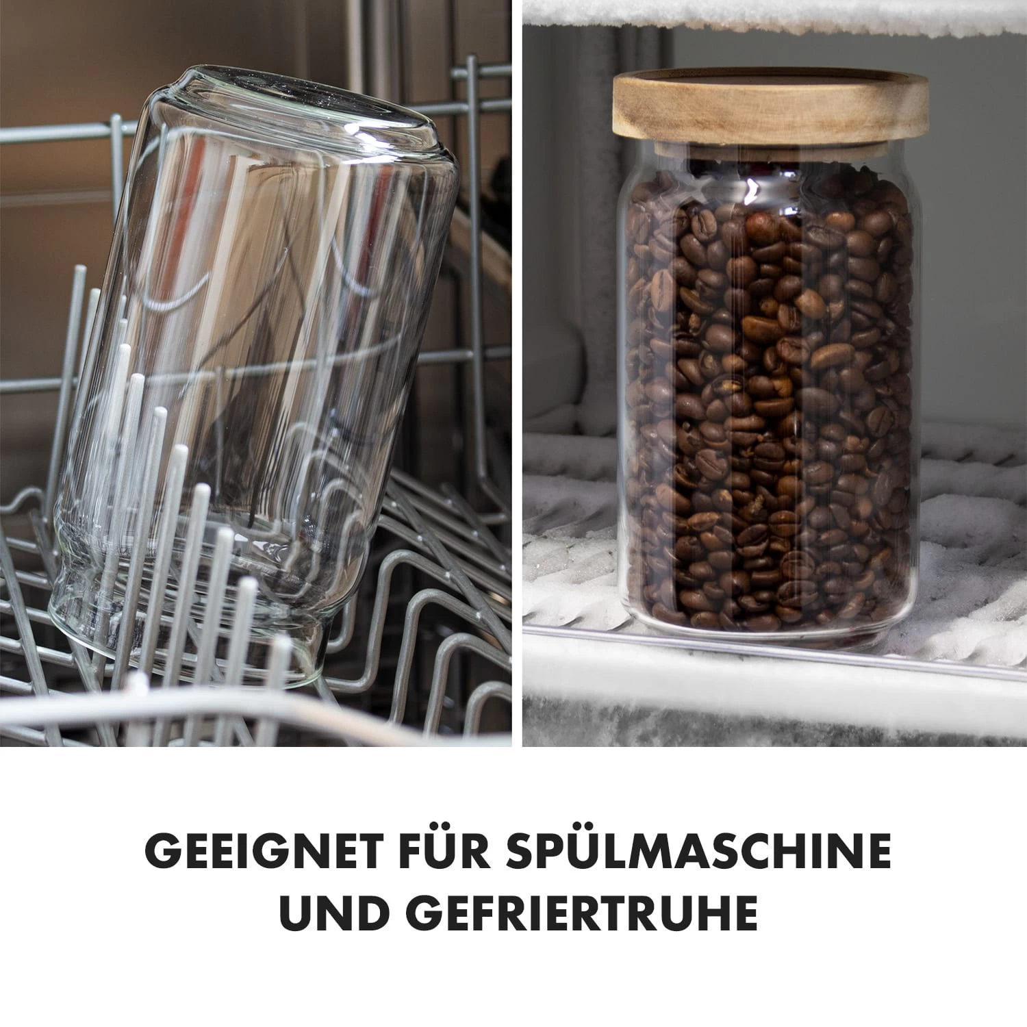Glaswerk Lovage Vorratsgläser 0,75 1,1 1,5 L 3er Set Borosilikatglas Akazienholzdeckel Silikon 8 Glaswerk Lovage Vorratsgläser 0,75 1,1 1,5 L 3er Set Borosilikatglas Akazienholzdeckel Silikon – Bild 6