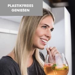 Glaswerk Frezzeria Glasstrohhalme 7 Stück 0,8 X 15 Cm (ØxH) Holzhalterung Bürste 10 Glaswerk Frezzeria Glasstrohhalme 7 Stück 0,8 X 15 Cm (ØxH) Holzhalterung Bürste -Klarstein 10036379 de 0003 logo