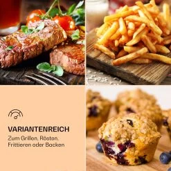 AeroVital Deluxe Heißluftfritteuse 1700W 5,4 Liter Edelstahl -Klarstein 10036476 de 0003 logo