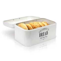 Delaware Brotkasten Metall 30x16x20,5 Cm Klappdeckel Lüftungslöcher -Klarstein 10037443 yy 0006 logo