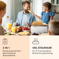 Oklahoma Brotkasten Metall 35,5x15,5x23 Cm Bambus-Deckel Schneidebrett 9 Oklahoma Brotkasten Metall 35,5x15,5x23 Cm Bambus-Deckel Schneidebrett -Klarstein 10037444 de 0003 logo